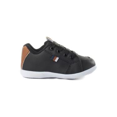 Imagem de Tênis Infantil Casual Menino Funfy Sapatenis 3057A, Preto, 21