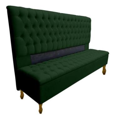 Imagem de Kit Cabeceira + Recamier Iza Para Cama Box Casal Queen 158 Cm - Suede 