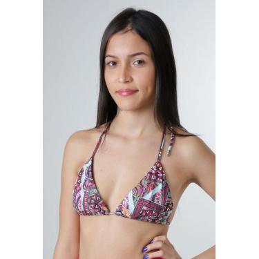 Imagem de Cortininha Estampado Abstrato Alça Abstrato - Mariazinha da Praia, M