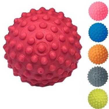 Imagem de 01 Bolinha Cravo Fisioterapia Anti Stress Mão Bola Pet Pés Massageador