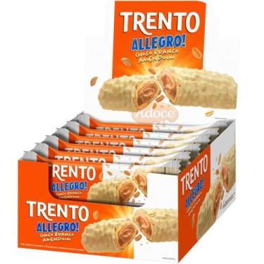 Imagem de Trento allegro! choco amendoim 16unx26g peccin, CHOCOLATE BRANCO, CHOC