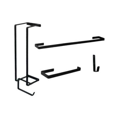 Imagem de Kit suporte Acessórios para Banheiro Porta  Toalha De Banho Toalha De 