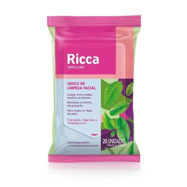 Imagem de Lenco De Limpeza Facial 20Pcs - Ricca 3712