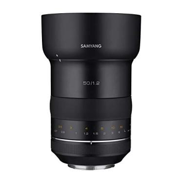 Imagem de Samyang Lente de alta velocidade SYXP50-C XP 50 mm f/1.2 para Canon EF com chip AE integrado, preta