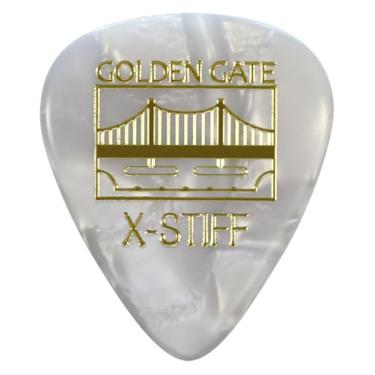 Imagem de Golden Gate Palhetas de guitarra (MP-145), perolóide, The Sideman - X-Stiff (pacote com 12)