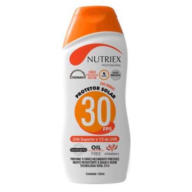 Imagem de Protetor Solar FPS 30 1/3 UVA 120ml Nutriex - NUTRIEX VIDAFARMA