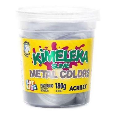 Imagem de Kimeleka Geleca Slime Metal Colors Art Kids Acrilex - PRATA