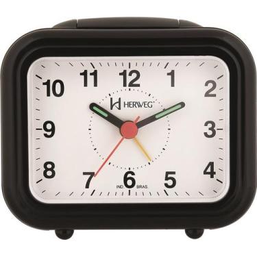 Imagem de Despertador Quartz Preto Herweg 2630