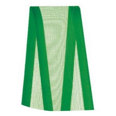 Imagem de Fita Voal com Cetim Progresso  ZC009 38mm - 10m Cor 217 Verde Bandeira
