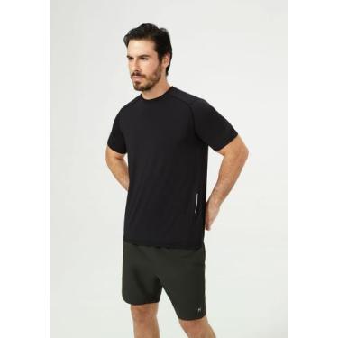 Imagem de Camiseta Esportiva Masculina Easy Care - Hering, P, Preto