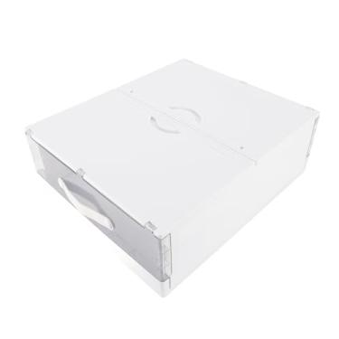 Imagem de Sob a Caixa de Armazenamento da Cama Organizador de Gaveta de Roupas de Plástico Transparente Dobrável para Quartos e Apartamentos Pequenos (Branco)