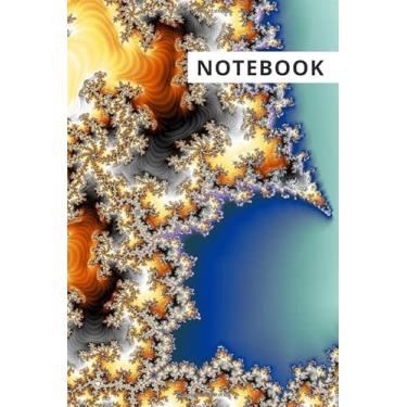 Imagem de Beautiful Notebook with fractal art cover, Daily Planner, Journal, Corporate Gift, 120 lined pages, 6x9, Funny Gift, Boss Gift, Organizer, Office Humor, Gag Gift, Gift for Her, Gift for Him