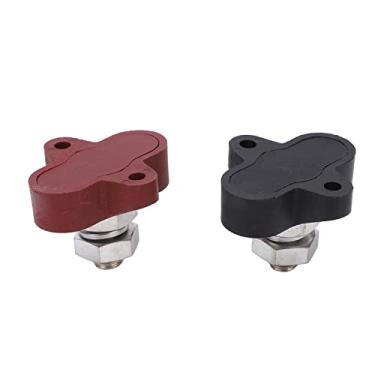 Imagem de 2 Unidades M10 Bateria Bloco de Poste de Ligação de Energia para Carros RVs ATV Parafuso Terminal de Metal Isolado DC48V