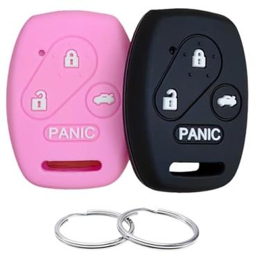 Imagem de REPROTECTING Capa de chave de borracha de silicone compatível com Honda Hybrid EX Accord Civic SI CR-V EX Element SE Pilot KR55WK49308 N5F-A05TAA N5F-S0084A