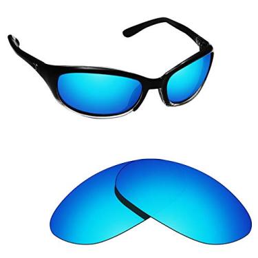 Imagem de Alphax Lentes de reposição polarizadas para arpão Costa Del Mar - várias opções, Azul gelo polarizado, Tamanho �nico