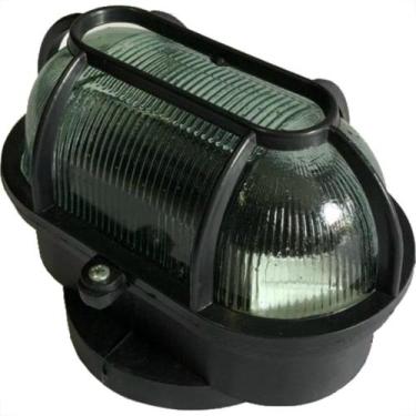 Imagem de Luminaria Tartaruga Pvc Shintech Preta Com Vidro Tpp1Vq, Preto, Bivolt