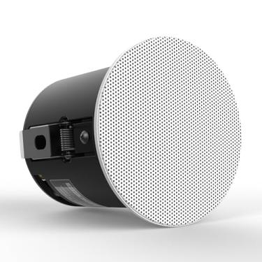 Imagem de Saulex CK30C Alto-falante de teto embutido redondo de 7,6 cm, tweeter de filme de seda de 16 núcleos, alto-falante passivo coaxial de 30 a 60 W. Resistente a poeira e umidade, adequado para pátio,