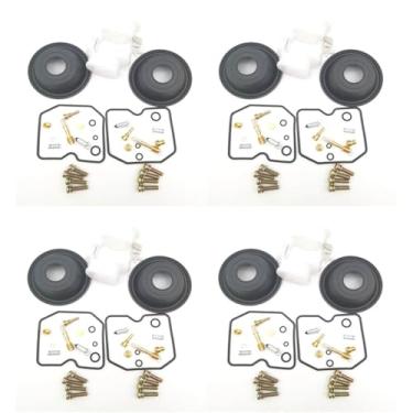 Imagem de 2 conjuntos de kit de reparo de reconstrução de carburador para 500 EN500 EN 500 EN500 EN 500 peças de substituição de parafusos de válvula de agulha de diafragma (4 conjuntos)