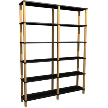 Imagem de Estante 140x26x186 Preto - EVOLUKIT