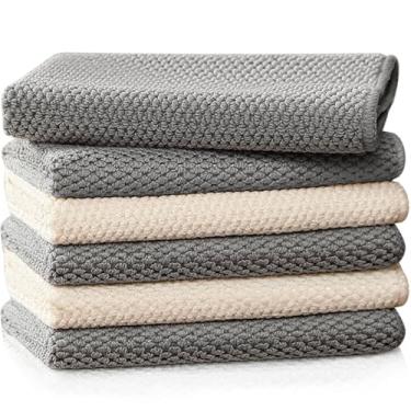 Imagem de EubooTree Acessórios Espresso Toalhas Barista Pacote com 6 Panos de Limpeza de Microfibra para Máquinas de Espresso, Varinhas de Vapor e Bancadas - Acessórios Essenciais para Café, 30 cm x 30 cm