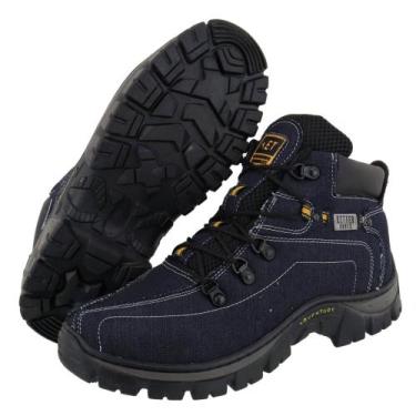 Imagem de Bota Militar Masculina Lona Tenis Adventure Coturno 33 Ao 48 Jeans - k