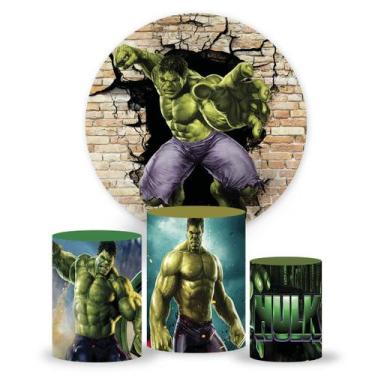 Imagem de Painel de Festa Hulk, Painel Redondo, Painel Redondo, Painel 1,5 - PGD