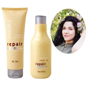 Imagem de Shampoo Emulsão Repair Line Antiqueda Engrossa Fios - hobety