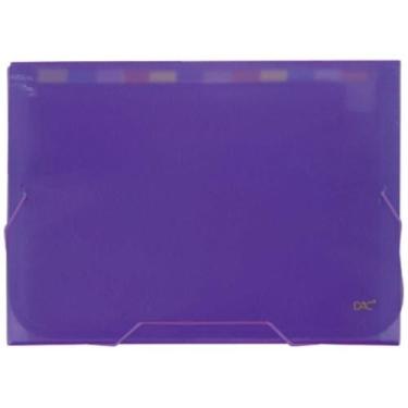 Imagem de Pasta Sanfonada 12 Divisórias A4 Lilás Ref.6090pp-li  Dac