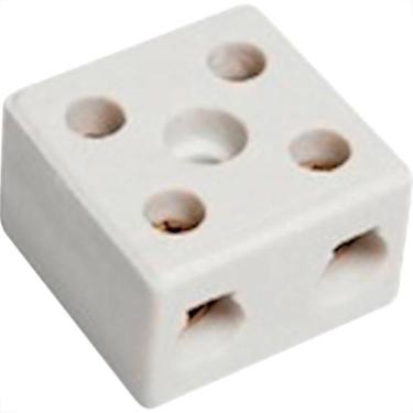 Imagem de Conector Fertak Porcelana 10Mm Bif 8202 - Kit C/12 Unidades