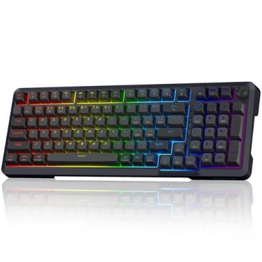 Imagem de Teclado mecânico sem fio Redragon MDA-Profile 98 teclas
