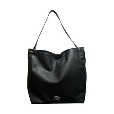 Imagem de Bolsa Feminina Colcci Iconic Hobo Alça De Ombro Grande Preto-Feminino