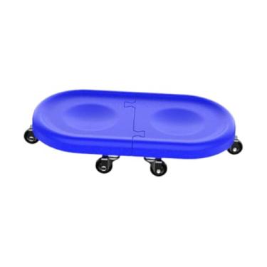 Imagem de menolana 6 Rolo de rolo abdominal de rodas Rolo de fitness roller deslizante de 360 ​​graus Rotação portátil Ginásio Home Baixo Ruído Ferramenta AB Exercício, Azul