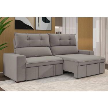 Imagem de Estofado 3 Lugares Retrátil e Reclinável 230cm Bruges Bege