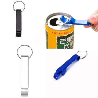 Imagem de Kit 100 Chaveiro Pé de Galinha Abridor De Garrafas Portátil De Cerveja Metálica Colorida Porta-Chaves Festa.