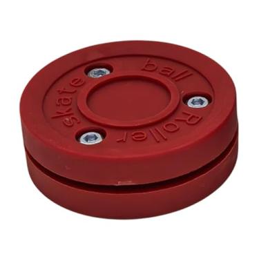 Imagem de oshhni Roller Hockey Puck Training Puck Practice simples para usar o hóquei de hóquei de gelo profissional Puck Puck para treinar atletas, Vermelho
