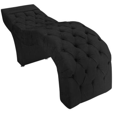 Imagem de Maca Estética Facial Capitonê Cílios Salão P02 Corano - Amarena Móveis Cor Preto