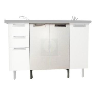 Imagem de Kit Armário De Cozinha Completa Compacta Multiuso Com Balcão - Mbrasil