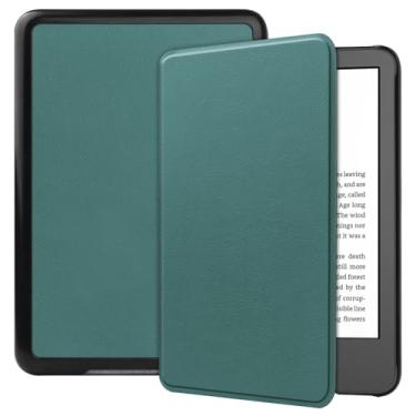 Imagem de Kepuch Custer Capas para Kindle 12th 2024, 11th 2022 6.0", Kindle Kids 2024,Couro-PU Bolsas Estojos - Verde