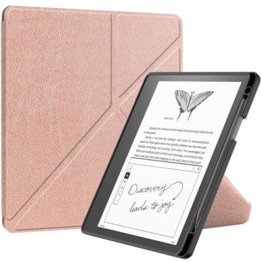 Imagem de Kepuch Custer Capas para Kindle Scribe 2024 2022 / Redesigned Display 10.2",Couro-PU Bolsas Estojos - Rose Ouro