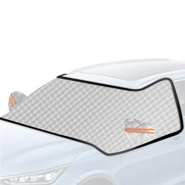 Imagem de Pára- do carro de neve, cobertura de neve da janela lateral do carro,Engrossar a capa de proteção do pára- do caminhão, Com capas de vidro para-sol anti-UV forte magnético fixo