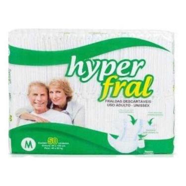 Imagem de Fralda Adulto Hyperfral M C/ 50 Un Geriátricas