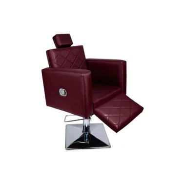 Imagem de Poltrona/Cadeira EVIDENCE MAKE Hidráulica Reclinável para Salão de Bel