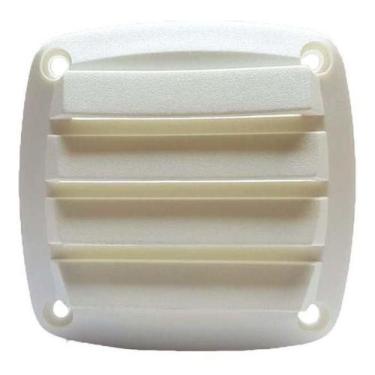 Imagem de Grade Abertura Para Ventilação Em Nylon Branco 80 x 80 mm - Nauparts