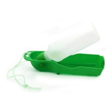 Imagem de Bebedouro Portátil Pet Garrafa Cães Passeio Viagem 250ml Mimo Pets, Ve