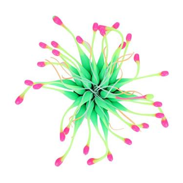 Imagem de Planta de água de Silicone Artificial Planta de água Rium Decoração de Peixes Ornntg Pet Pet Decoration e Lana Plies (Roxo) (Verde)