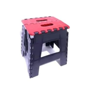 Imagem de Banquinho Banqueta Dobrável De Plástico Até Resistente Para Viagem CORES(Aleatorio)