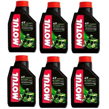 Imagem de Óleo MOTO Motul 5100 4t 15w50 Semissintético 1L Bmw Suzuki Honda 6 UNI