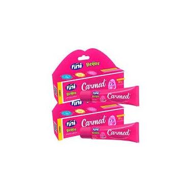 Imagem de Hidratante Labial Carmed Fini Beijos com Cor, Efeito Gloss, 10g, Kit 2 Unidades