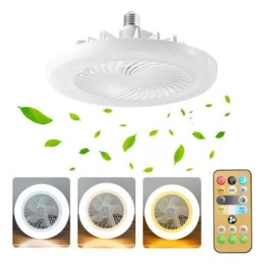 Imagem de Ventilador Teto Lâmpada Led Controle Remoto 3 Mod Diâmetro - Bivolt, B