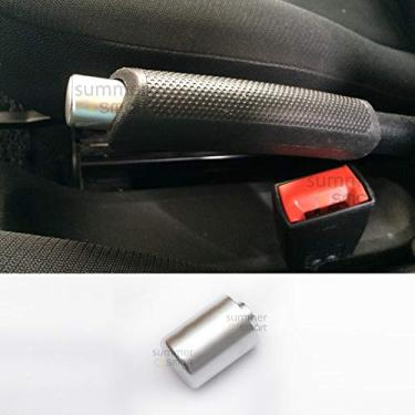 Imagem de SHIFENG Para Mercedes Benz old Smart 451 Fortwo Forfour 2009-2014 Liga de Alumínio Carro Handbrake Decoração Tampa Acessórios (prata)